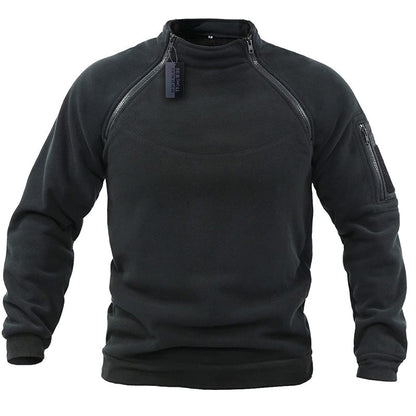 Herren Fleecetröja Militärstil Polyester För Utomhusbruk-2