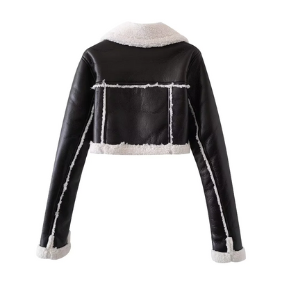 Damjacka Sherpa Edge Elegant Polyester för Damer-4