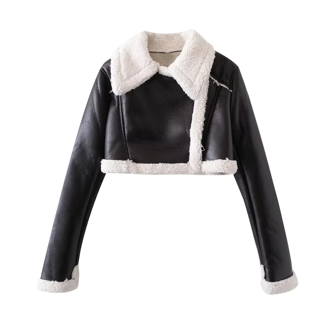 Damjacka Sherpa Edge Elegant Polyester för Damer-3