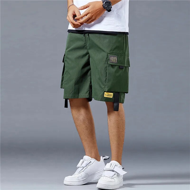 Variant image for Herrens Baggy Shorts Löst Passform 100% Bomull Flera Fickor-19