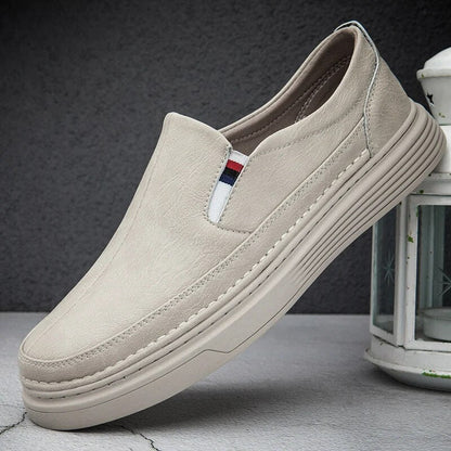 Herr Loafers Platt Sula Äkta Läder Komfort-4