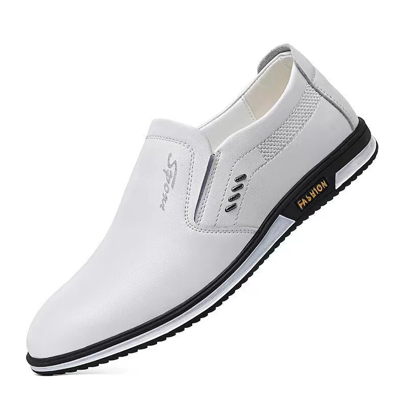 Herrskor Formella Lata Skor Läder Elegant och Tidlös Design-4