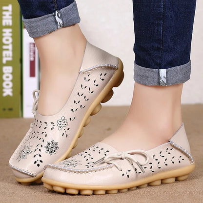 Herr Läderloafer Andningsbar Slip-On-4