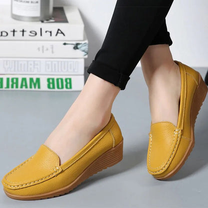 Variant image for Bekväma Loafers Dam i Casual Stil av Kohudturläder med PU-Innertyg-1