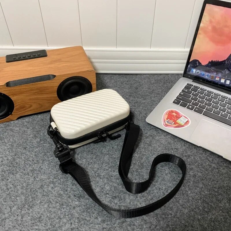 Dam Axelväska Fyrkantig Vattentålig Hård Konstruktion-2