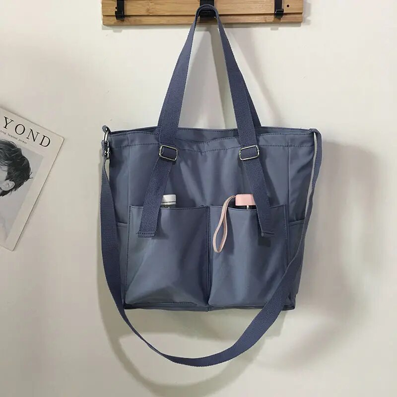 Kvinnors Vattentät Crossbody Väska Rymlig Oxford med Dragkedja 11