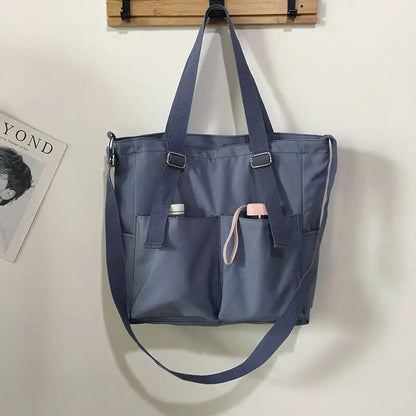 Kvinnors Vattentät Crossbody Väska Rymlig Oxford med Dragkedja 11