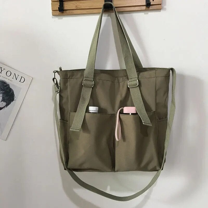 Kvinnors Vattentät Crossbody Väska Rymlig Oxford med Dragkedja 12