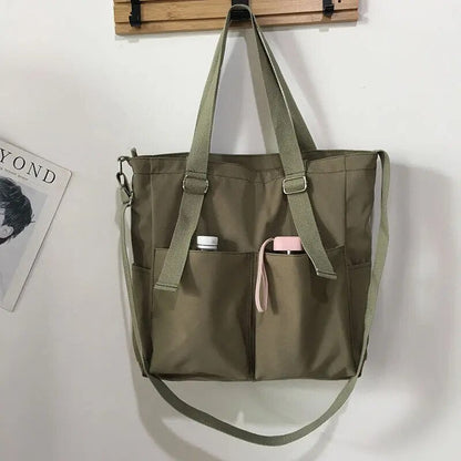 Kvinnors Vattentät Crossbody Väska Rymlig Oxford med Dragkedja 12