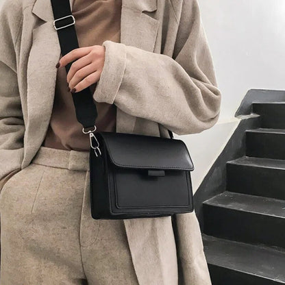 Dam Axelväska Retro Design Syntetiskt Läder Kompakt 8