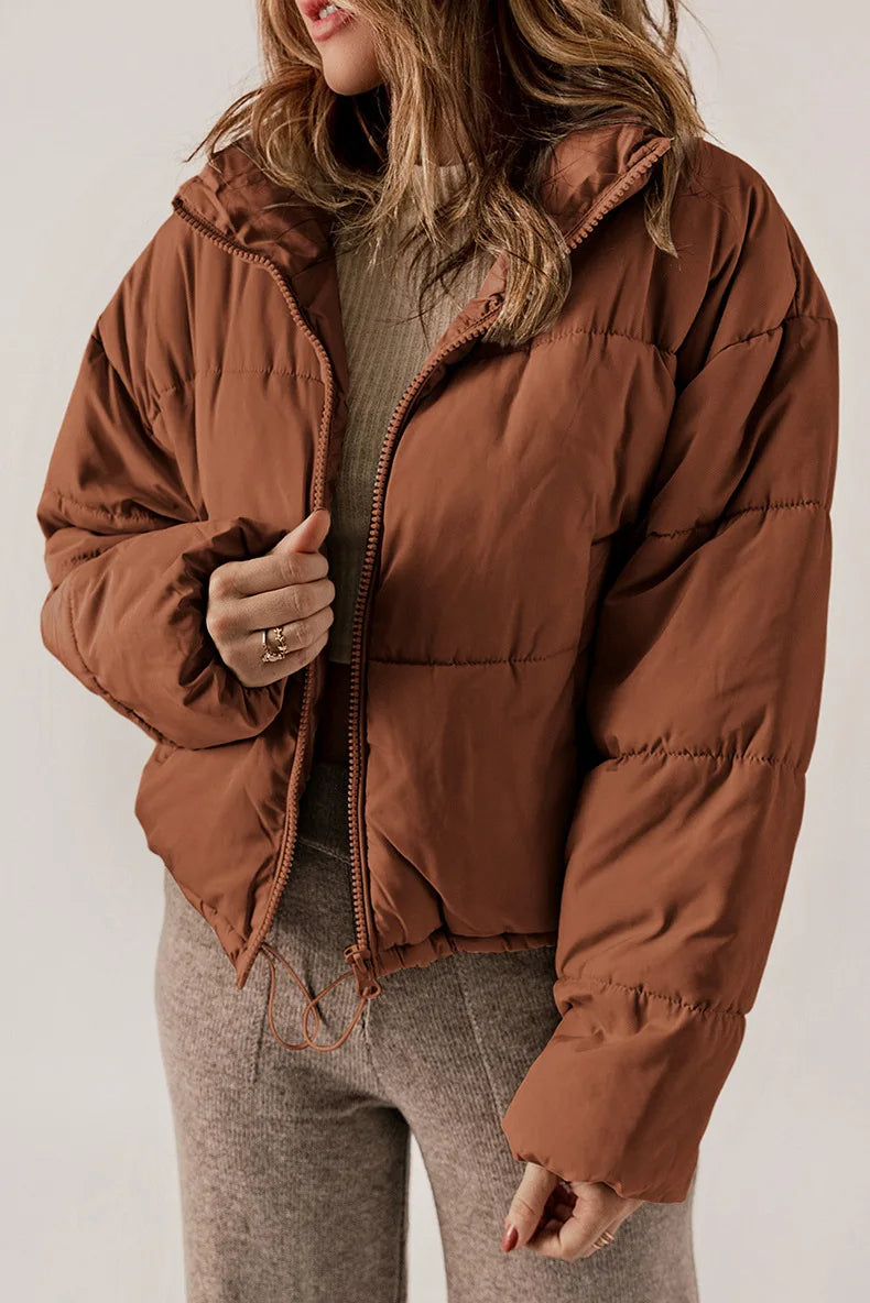 Kvinnors Buffertjacka med Värmefyllning i Högkvalitativ Polyester – Modern Design för Kalla Dagar 2