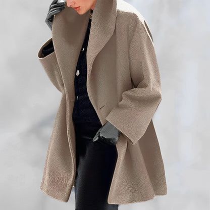Variant image for Kvinna Mediumlång Ullrock Klassisk Design-6
