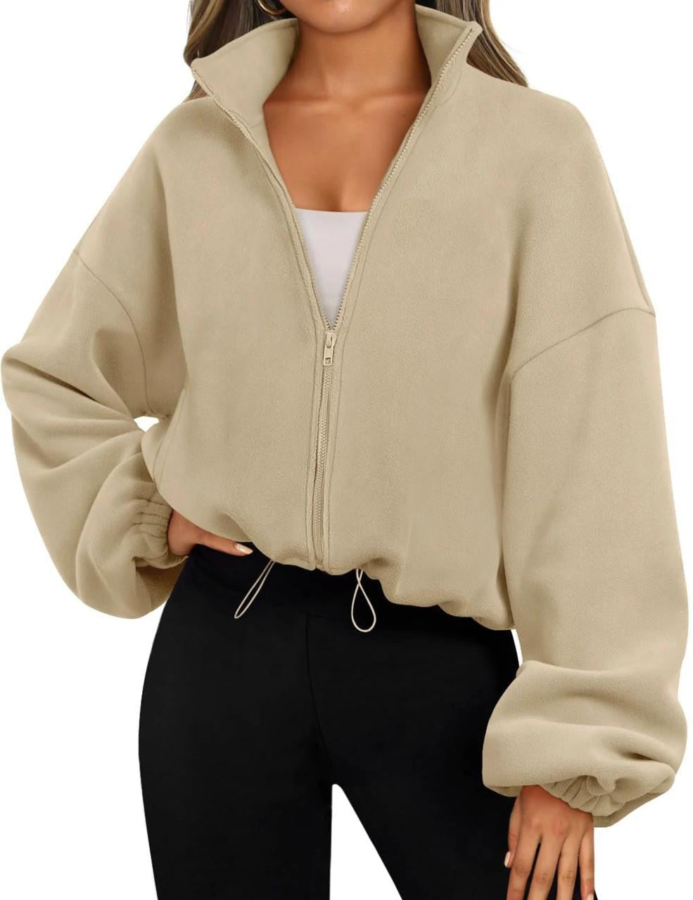 Damjacka Ståkrage Högkvalitativ Polyester Elegant Jacka för Dam-4