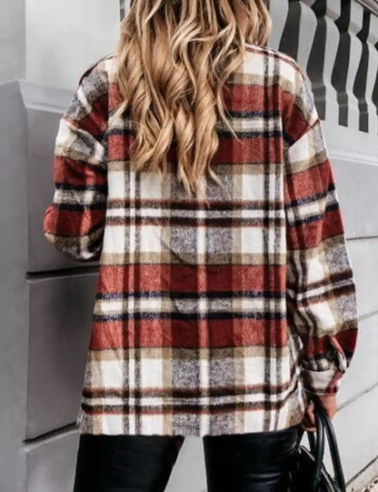 Kvinnors Jacka Elegant Polyester med En Knappar-2
