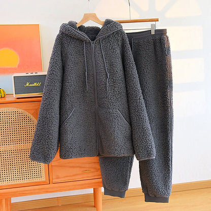 Mjuk Och Andningsbar Dam Pyjamas Set i Bomull – Bekväma Pyjamasbyxor Dam för Avkoppling och Sömn 10