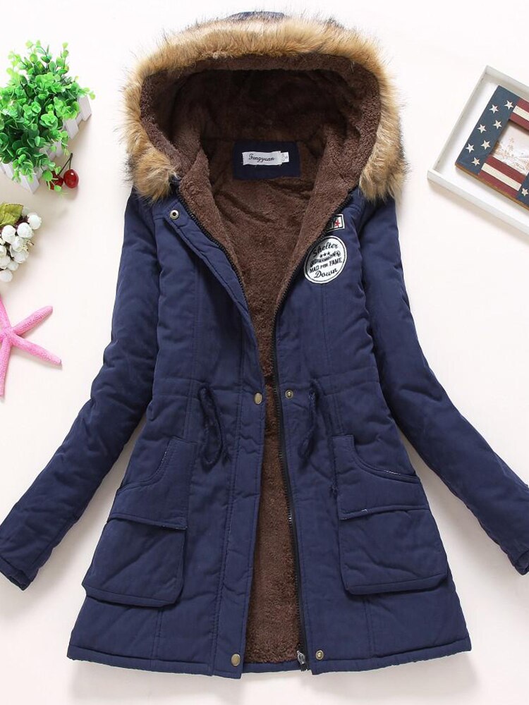 Variant image for Damen-Fleecejacke, Winterjacke, wasserabweisend, weich, Fleece-26