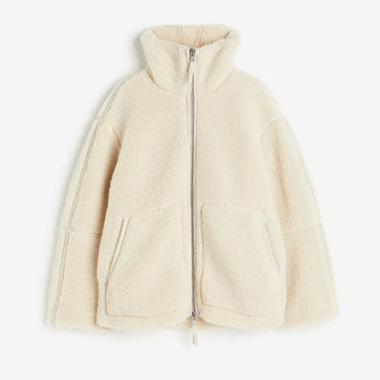 Variant image for Damjacka Sherpa Plyschfleece Modern Design Avslappnad Snitt-4