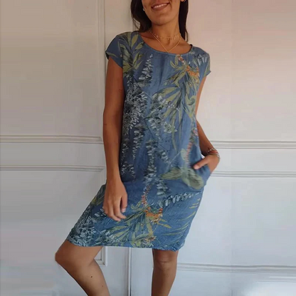 Fina Dam Klänningar Elegant Bomull och Linne Maxi Klänning 16