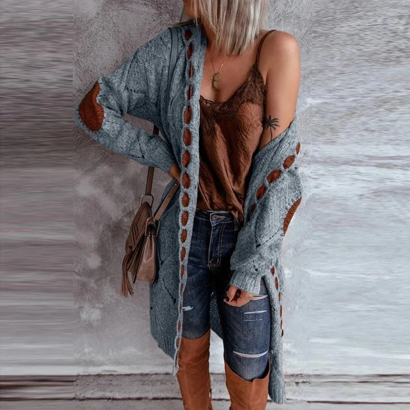 Variant image for Dam Kofta Vintage Stil med Huva i 100% Akryl-16