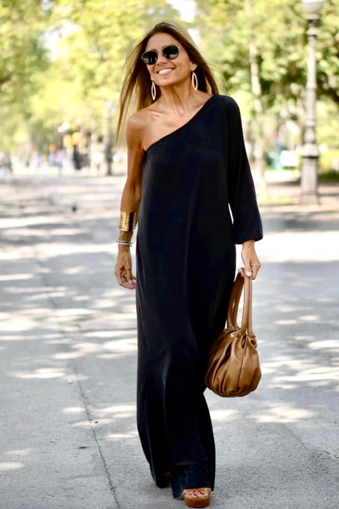 Luftig Chic Dam Klänning med Elegant Design i Högkvalitativt Tyg – Perfect för Alla Tillfällen 6