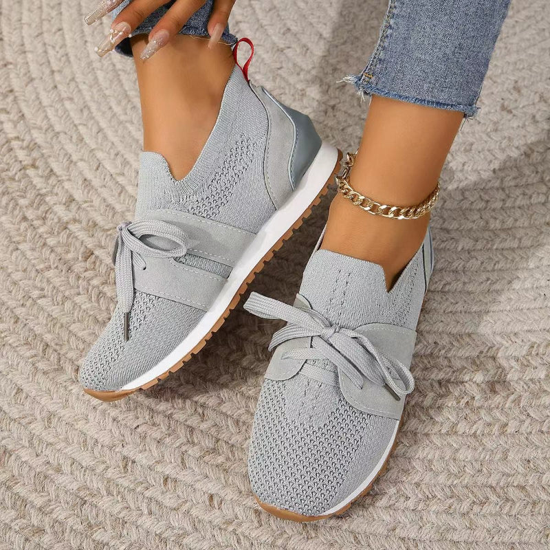 Damen-Sneaker, luftiges Design, orthopädisches Fußbett, Textil, Synthetik-2