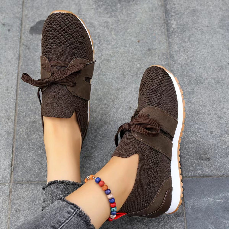 Damen-Sneaker, luftiges Design, orthopädisches Fußbett, Textil, Synthetik-3