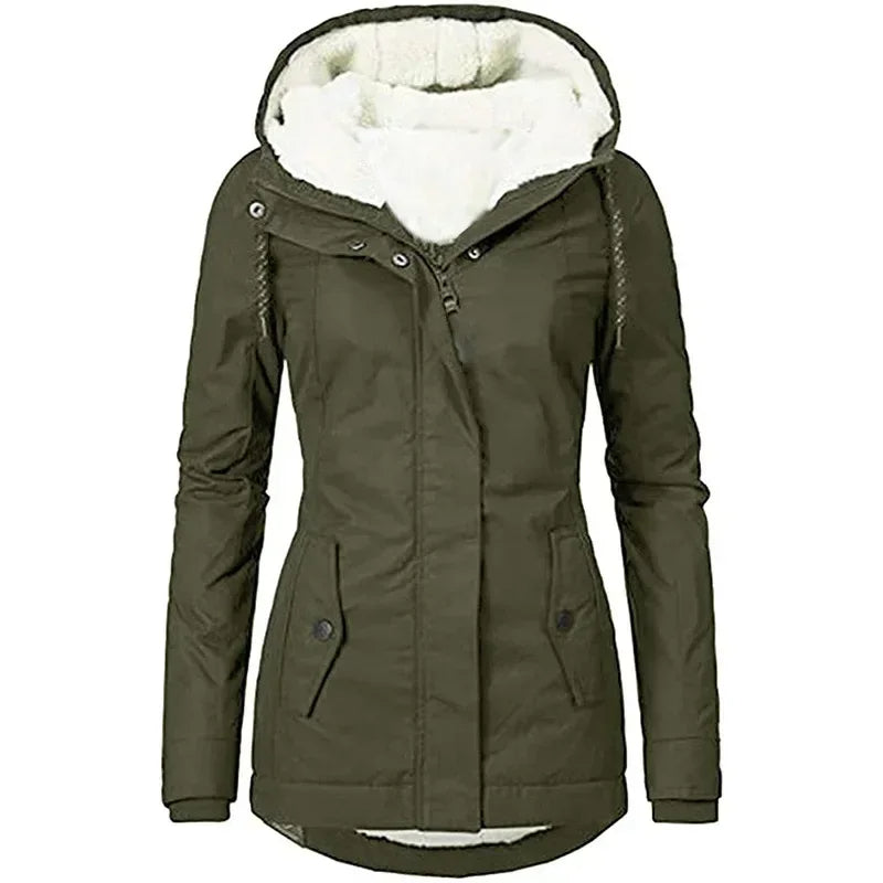 Damjacka Varmfodrad Elegant Design Polyester för Kalla Dagar-6