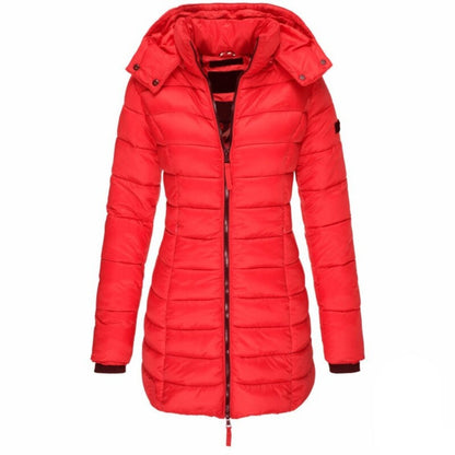 Damjacka Trendig Långärmad Polyester för Höst och Vinter-6