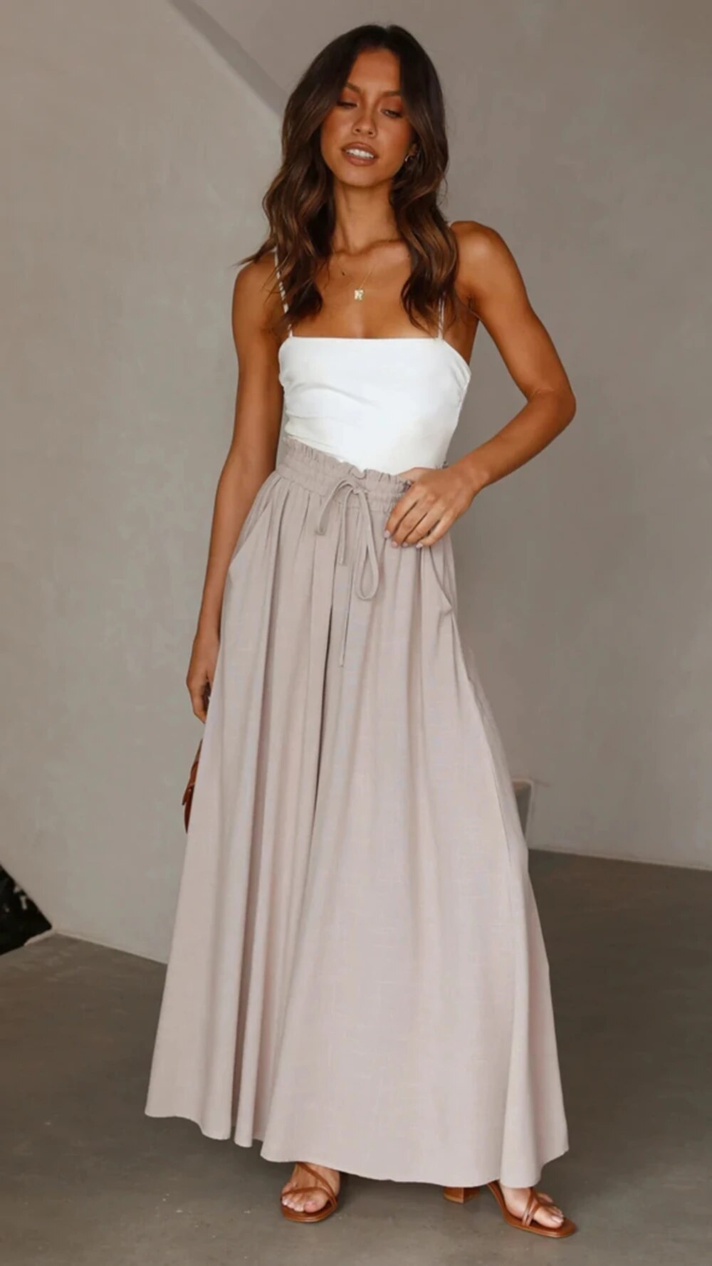 Variant image for Dam Bredbyxor Elastiskt Midjeband Stretchmaterial med Sidofickor-1