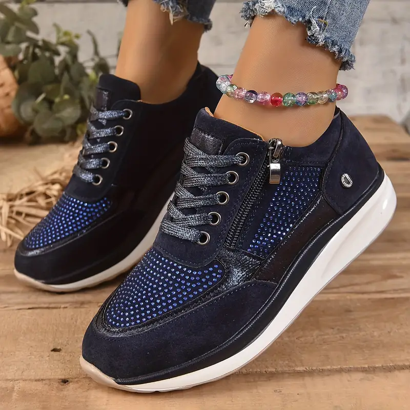 Dam Sneakers Ergonomisk Design Polyester Eleganta och Mångsidiga-6