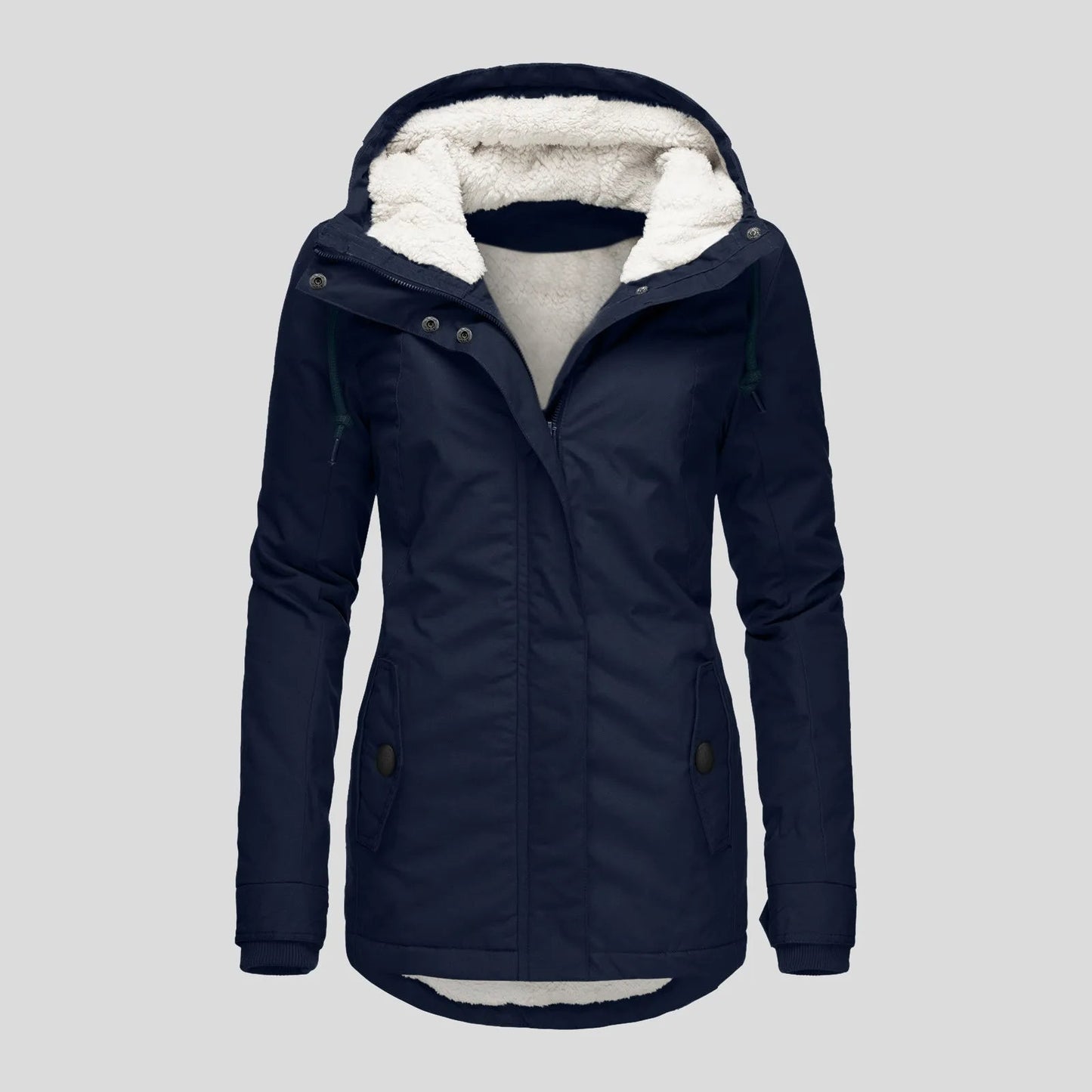 Damjacka Varmfodrad Elegant Design Polyester för Kalla Dagar-1