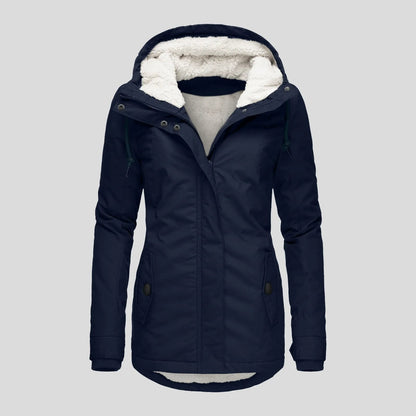 Damjacka Varmfodrad Elegant Design Polyester för Kalla Dagar-1