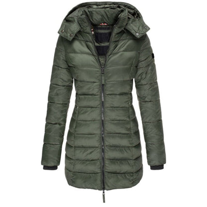 Damjacka Trendig Långärmad Polyester för Höst och Vinter-4