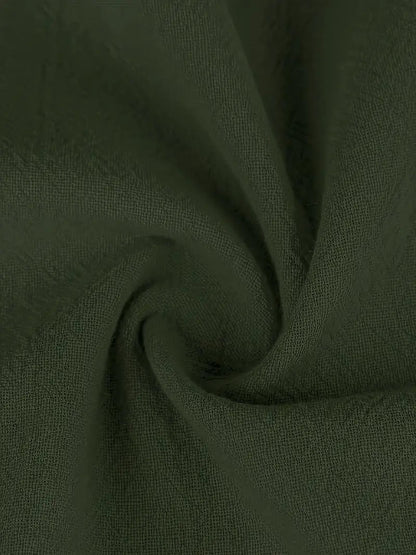 Kvinnors Klänning med Fickor i Bomullsblandning – Elegant och Komfortabel, S-2XL 5