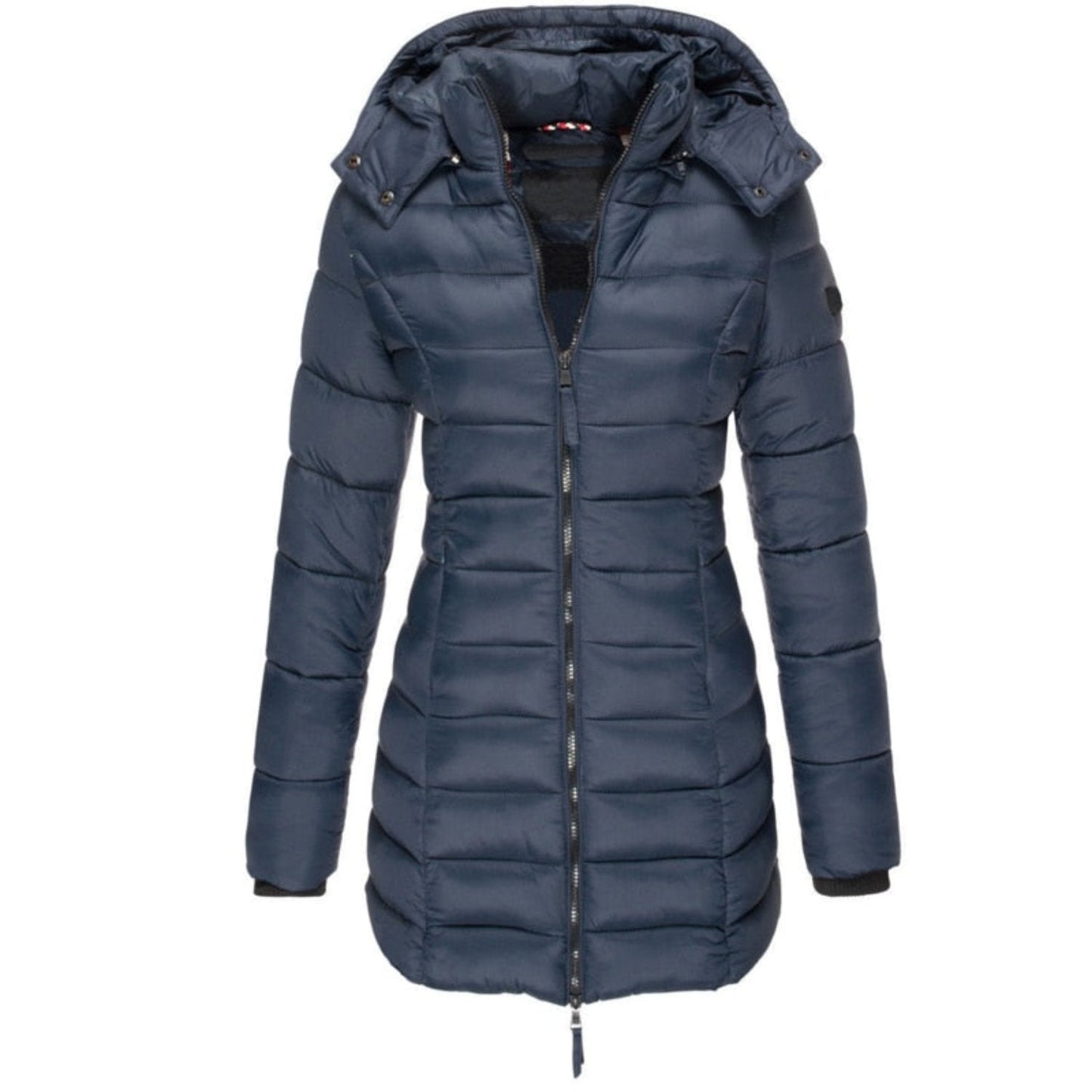 Damjacka Trendig Långärmad Polyester för Höst och Vinter-1
