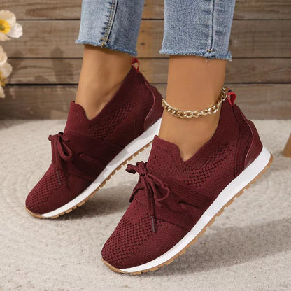 Damen-Sneaker, luftiges Design, orthopädisches Fußbett, Textil, Synthetik-5