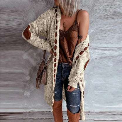 Variant image for Dam Kofta Vintage Stil med Huva i 100% Akryl-1