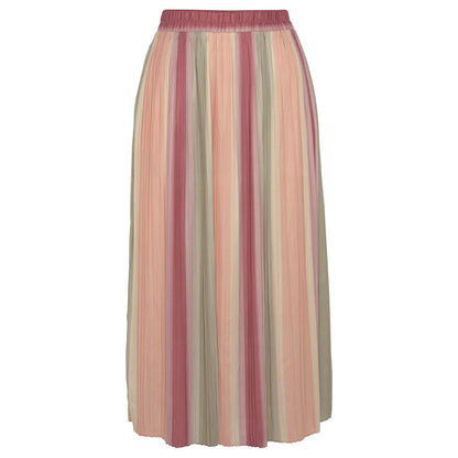 Kvinnors Midi Kjol Veckad Gradient Polyester-3