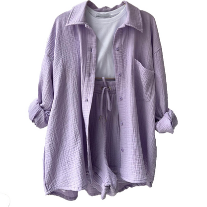 Loungewear Dam Trendig Komfort Mjuk Bomull-6