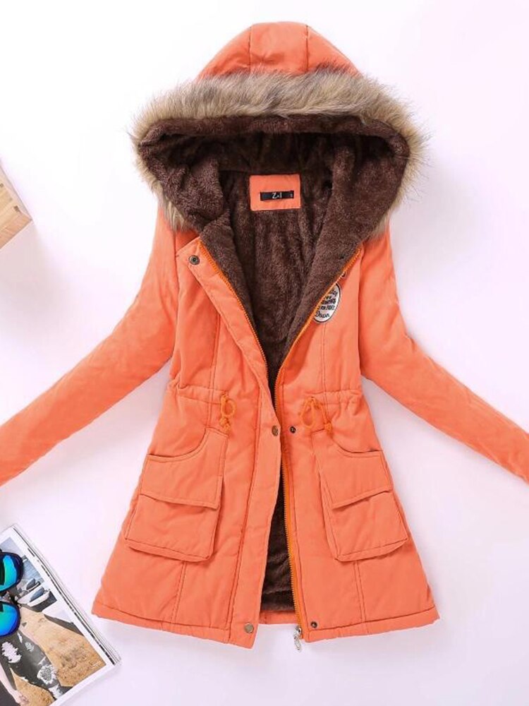 Variant image for Damen-Fleecejacke, Winterjacke, wasserabweisend, weich, Fleece-11