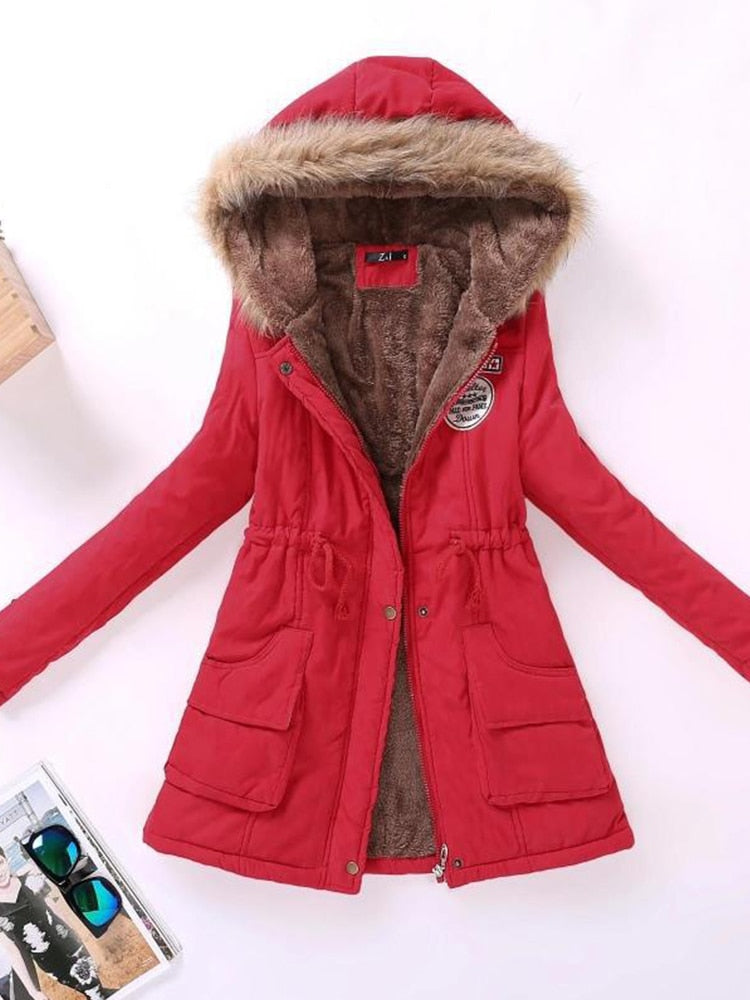 Variant image for Damen-Fleecejacke, Winterjacke, wasserabweisend, weich, Fleece-21