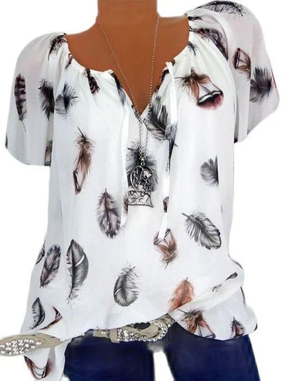 Dam Top Avslappnad Stil Högkvalitativ Bomull-1