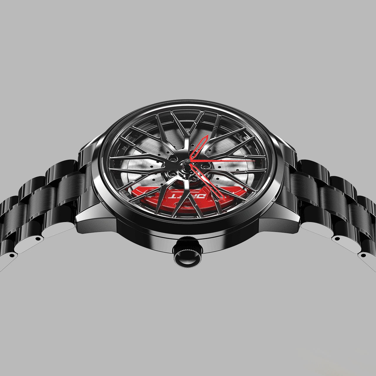 Herrklocka Motorsport Design Rostfritt Stål Snygg och Mångsidig-3