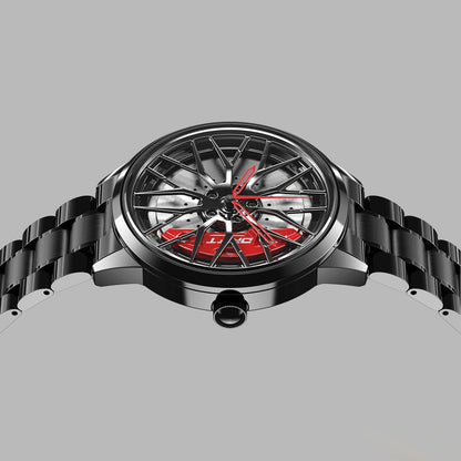 Herrklocka Motorsport Design Rostfritt Stål Snygg och Mångsidig-3