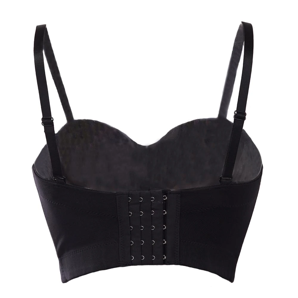 Kvinnors Bustier Topp Mousserande Kort Snitt Elegant Festtop-3