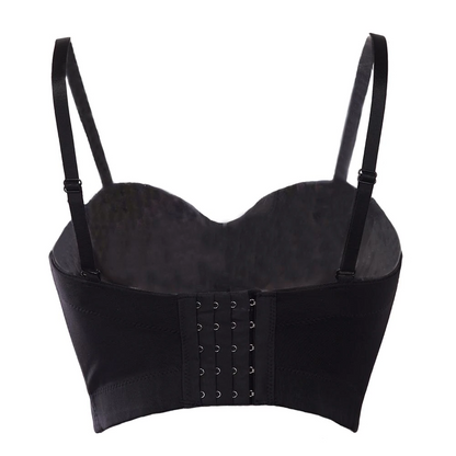 Kvinnors Bustier Topp Mousserande Kort Snitt Elegant Festtop-3