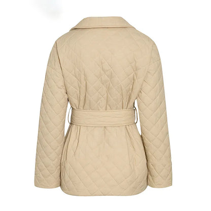 Kvinnors Kort Dunjacka Varmt Material Elegant Design-4