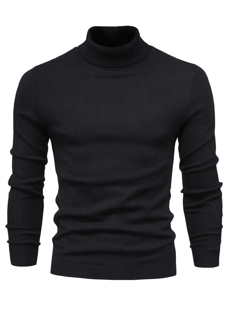 Variant image for Herr Turtleneck Tröja Stickad Klassisk Material-1