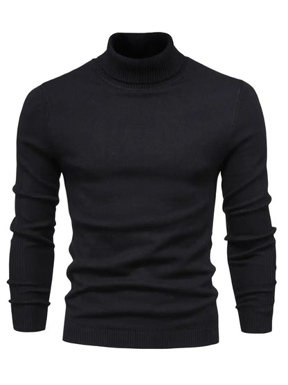 Variant image for Herr Turtleneck Tröja Stickad Klassisk Material-1