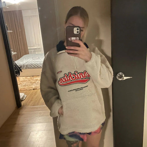 Fleecetröja Dam med Broderade Detaljer i Mjuk Polyester-1